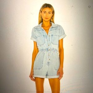 Show Me Your Mumu Cannon Romper in Dockside